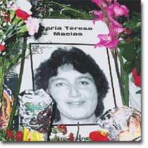 Maria Teresa Macias - Memorial altar, May 22, 1996